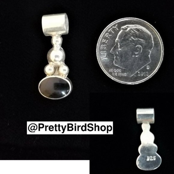 Hand Crafted Jewelry - Last one! Artisan ONYX Sterling silver pendant NEW